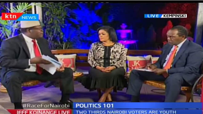 Miguna (L) alleges that he was filmed "secretly" Miguna (L) alleges that he was filmed "secretly"